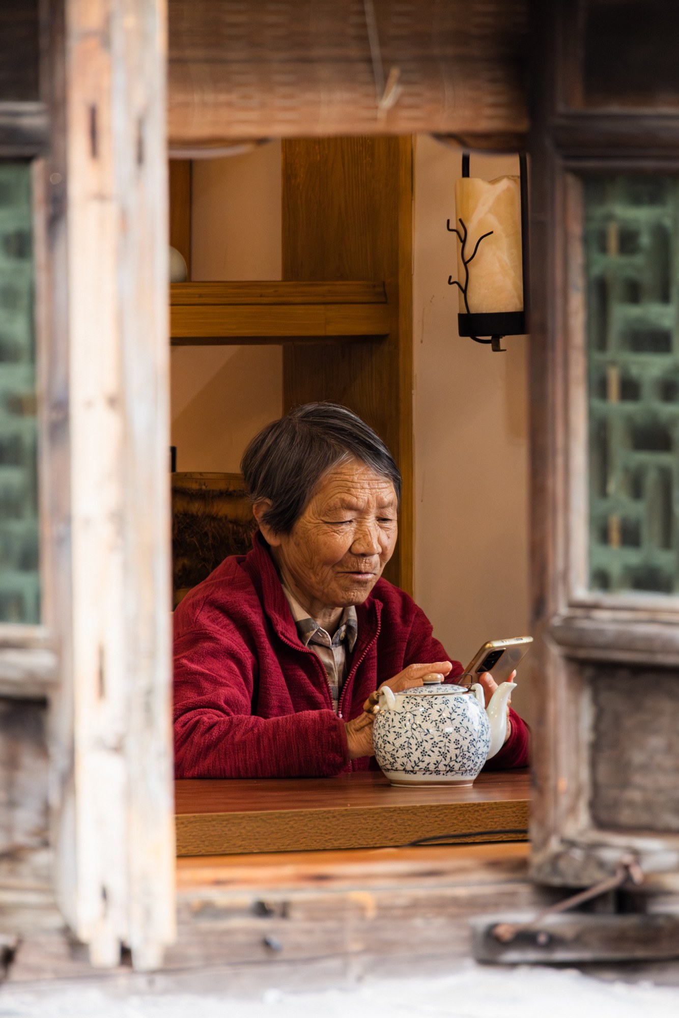 Thee bij het raam, China