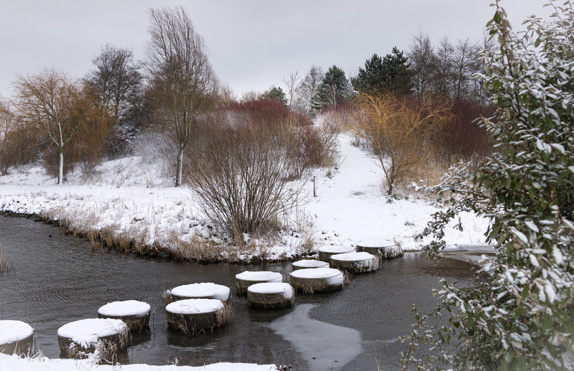 Stapstenen in de sneeuw, Nederland